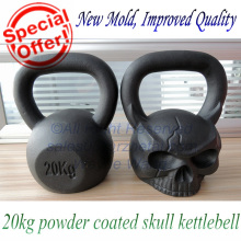 Personalizado Logo Fitness 20kg cráneo ruso Kettlebell